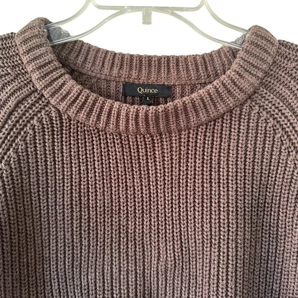 Women's Brown Ribbed Sweater - Picture 3 of 6